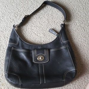 Black Leather Coach Bag
